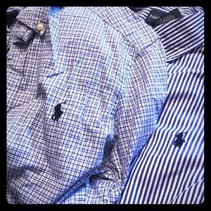 Buttoned down Ralph Lauren Polo shirts